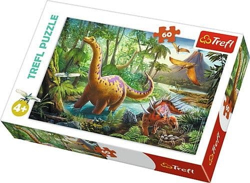 Trefl 5900511173192, 60 styck, Dinosaurier, 4 År