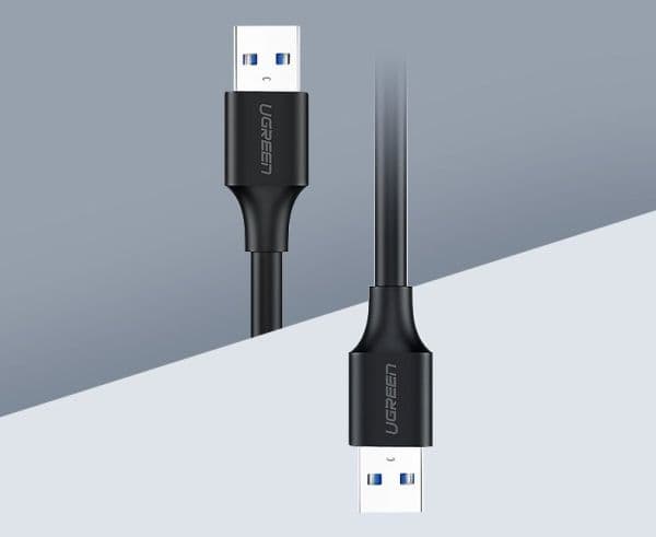 Ugreen USB-A - USB-A 1 m USB-kaapeli musta (UGR391BLK)