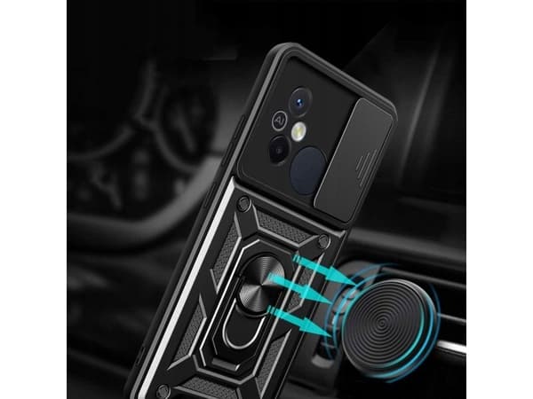 Tech-Protect CamShield Pro-skal för Xiaomi Redmi 12C - svart
