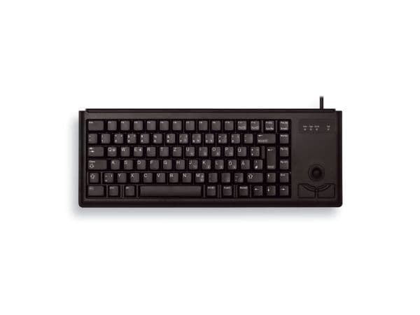 CHERRY Compact-Keyboard G84-4400 - Tastatur - USB - USA - sort