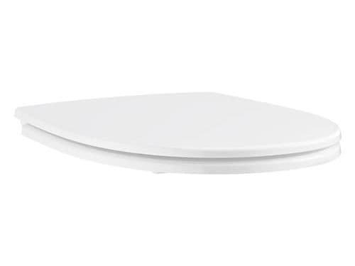 Toiletsæde Bau Ceramic hvid m/SC+QR