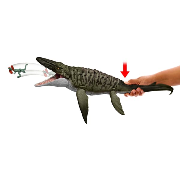 Jurassic World BITE ''N BLAST Mosasaurus, 4 år, flerfärgad, plast