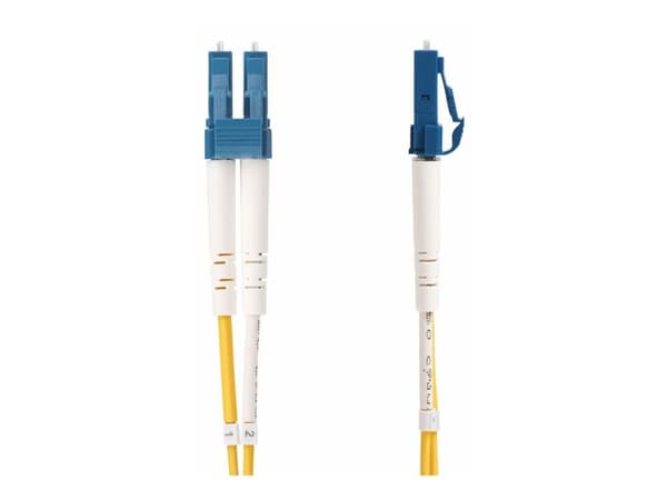 StarTech.com 3m (10ft) LC to SC (UPC) OS2 Single Mode Duplex Fiber Optic Cable, 9/125µm, Laser Optimized, 10G, Bend Insensitive, Low Insertion Loss...
