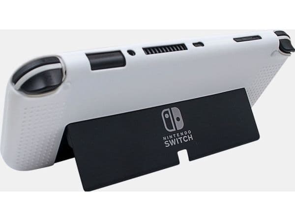 Mimd silikonbeskyttelsesdeksel for Nintendo Switch, hvit