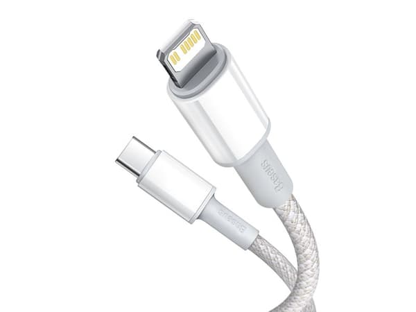 Baseus CATLGD-A02, 2 m, Lightning, USB C, Hanstik, Hanstik, Hvid
