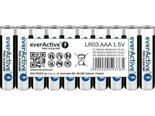 Everactive LR0310PAK, Engångsbatteri, AAA, Alkalisk, 1,5 V, 10 styck, 1300 mAh