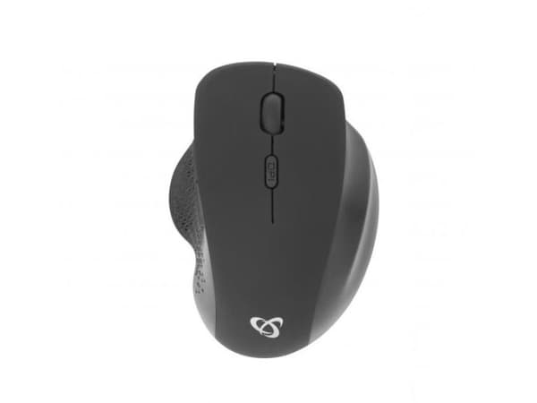 SBox ergonomisk trådlös mus - 1600 dpi - sort
