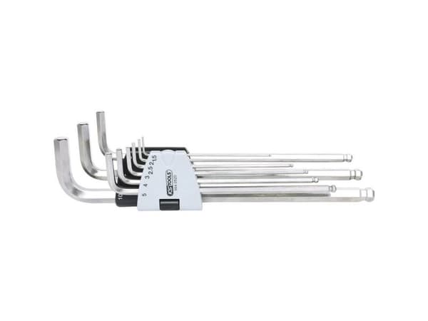 KS Tools 964.0520, 9 stykker, Rustfritt stål, DIN ISO 2936, 458 g