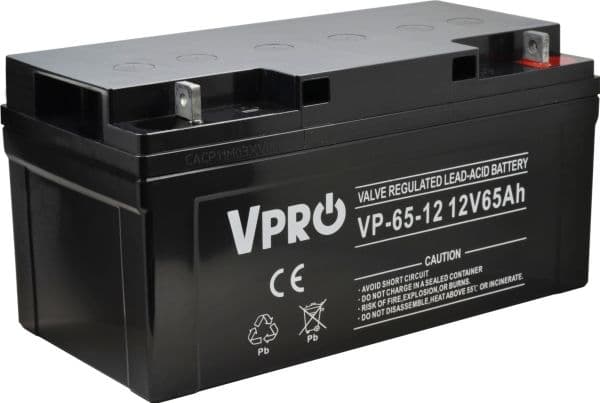 V-PRO batteri 12V/65Ah-VPRO