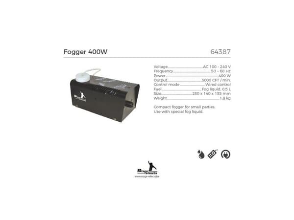 Røgmaskine 400W
