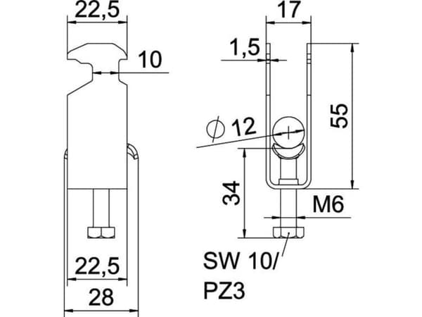Obo Bettermann 1186003, 1 styck