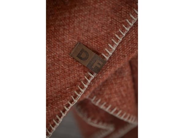 Fussenegger MERANO wool-blend throw "terra Cotta 160x200 cm