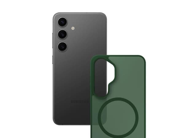 3mk Smoke MagCase för Samsung Galaxy S24 - grön-translucent