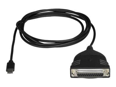 StarTech USB C to Parallel Printer Cable - DB25 Female Port for IEEE1284 Printers - Bus Powered - Printer Cable Adapter - USB to DB25 (ICUSBCPLLD25...