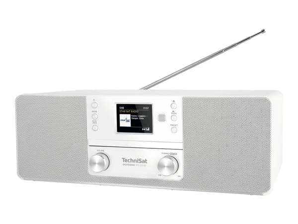 TechniSat DigitRadio 370 CD BT - Lydsystem - 2 x 5 watt - hvit