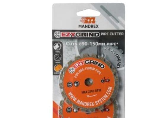 Mandrex EzyGrind-skärskiva - T/Mandrex Ezygrind-rörskärare Ø40-80mm, förpackning med 2 st