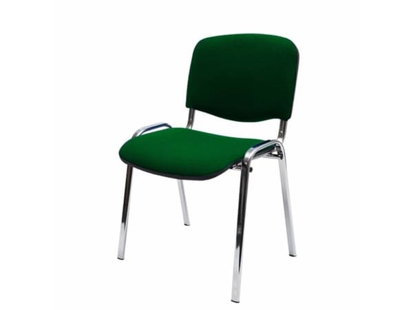 Comfort Basic stol med blankt stativ, grønn