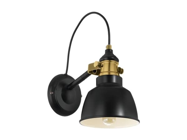 EGLO THORNFORD vegglampe sort/bronse