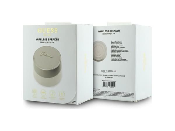 Bluetooth-högtalare Guess 5W Script Metal Logo guld