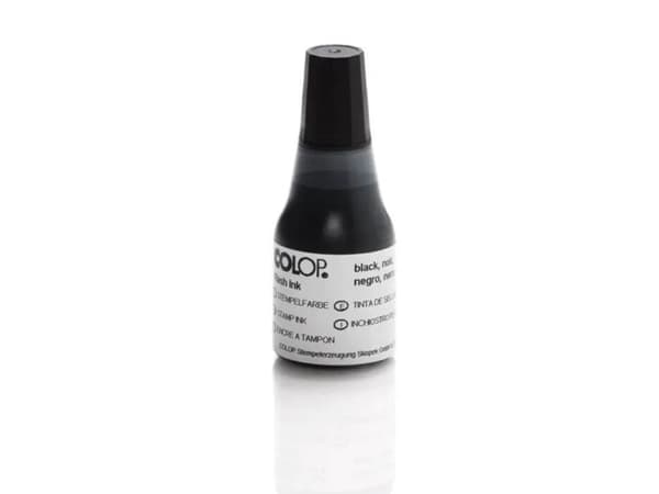 Stämpelfärg, Colop, svart, 25 ml