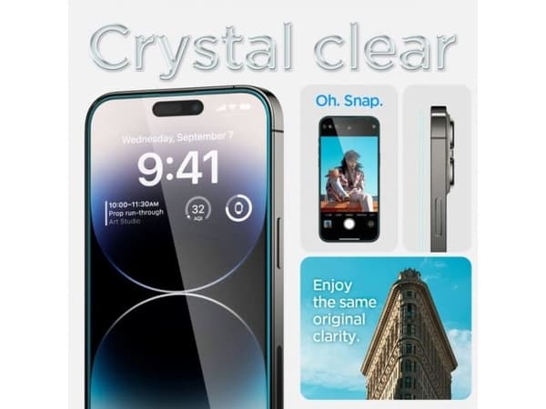 Grūdintas stiklas SPIGEN GLAS.TR SLIM do IPHONE 14 PRO MAX