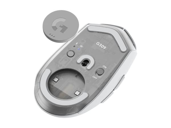 Logitech G G309, RF Wireless + Bluetooth, Valkoinen