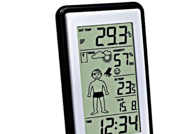 Technoline WS 9632 IT, Svart, Utomhustermometer, Termometer, Termometer, 100 m, Batteri
