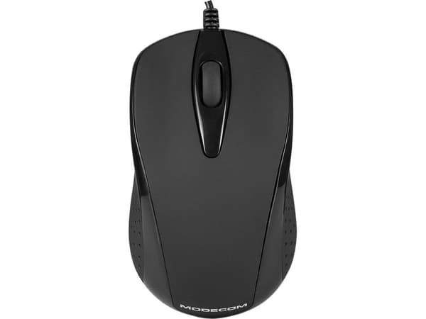 ModeCom MC-M4 - Mus - optisk - 3 knapper - kablet - USB - matt svart