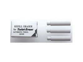 Pentel Twist Erase suddgummi refill E10, vit (3 st.)