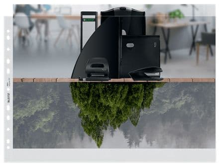 Pocket Leitz Recycle 100my A3 vaakasuora PP - (25 kpl)