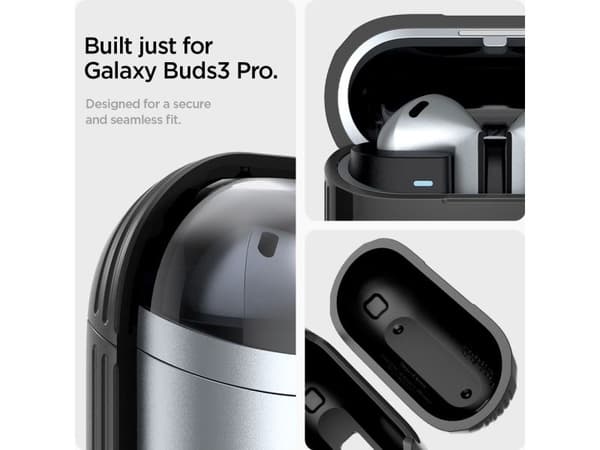 Spigen Rugged Armor, Kotelo, Termoplastinen polyuretaani (TPU), musta