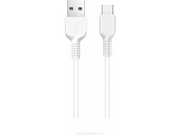 Hoco USB-A til USB-C kabel 1 m hvit (6957531068853)