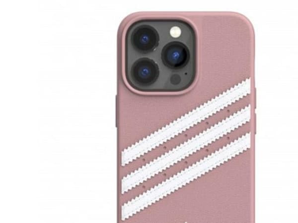 Adidas OR støpt PU-deksel til iPhone 13 Pro / iPhone 13 - rosa