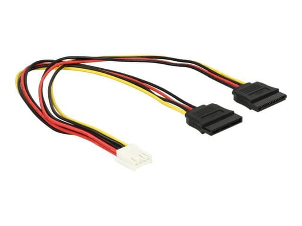 Delock - Strømadapter - 4-pin mini-strømkontakt (R) til SATA-strøm (R) - 30 cm