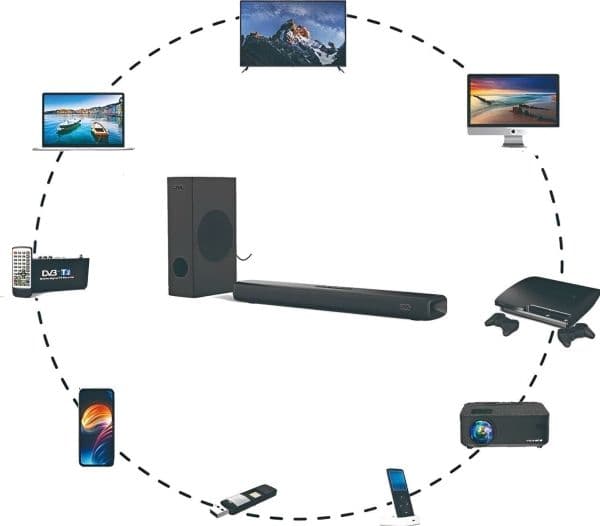 Mozos Mozos Vesa gulvstativ 32'' - 70'' + THEATER Soundbar