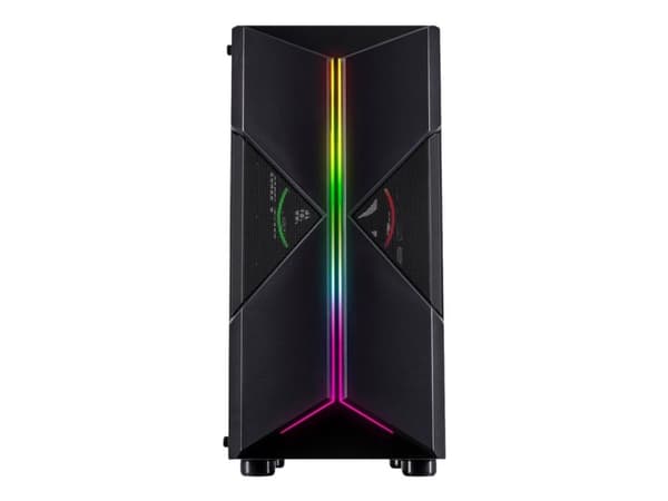 Inter-Tech IT-3306 CAVY, Tower, PC, Musta, ATX, ITX, mikro ATX, Akryyli, Multi