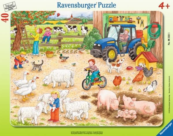 Ravensburger 4005556063321, 40 styck, Djur