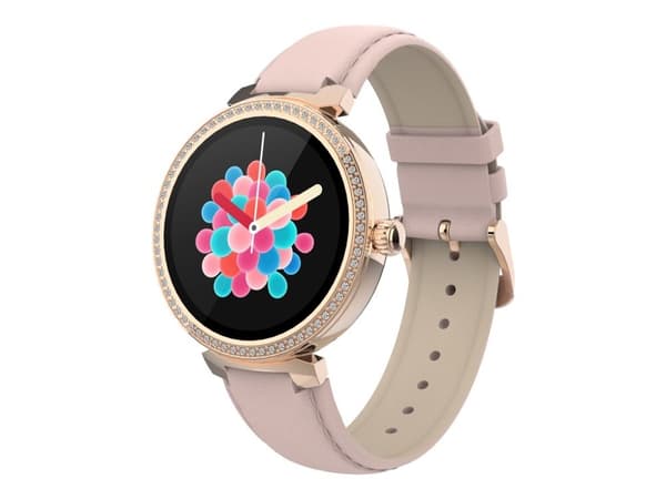 DENVER SWC-342 - Smartklokke med stropp - rose - display 1.2" - Bluetooth
