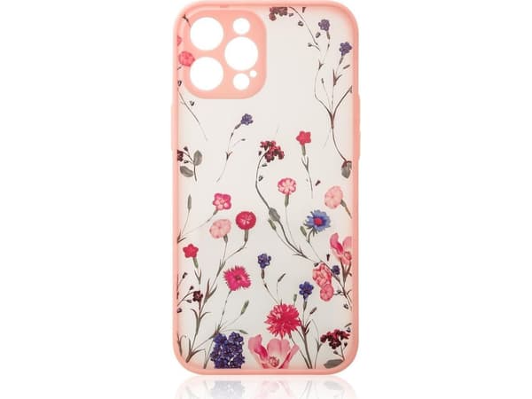 Hurtel Design Case-deksel til iPhone 12 Pro Max, rosa blomsterdeksel