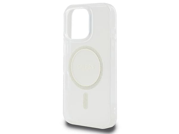 Guess IML Glitter Circle MagSafe-skydd till iPhone 16 Pro Max - klar