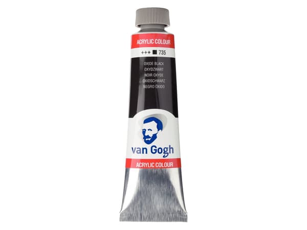 Van Gogh akrylfargetube Oxide Black 735