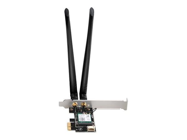 D-Link AX3000, Intern, Trådlös, PCI Express, WLAN / Bluetooth, 2402 Mbit/s, Svart