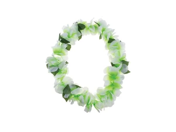 Festfärger: Hawaiikrans grön och vit