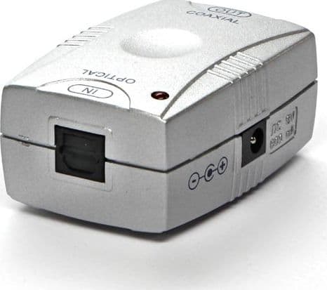 Adapter AV Red Fighter Toslink - RCA (Cinch) silver