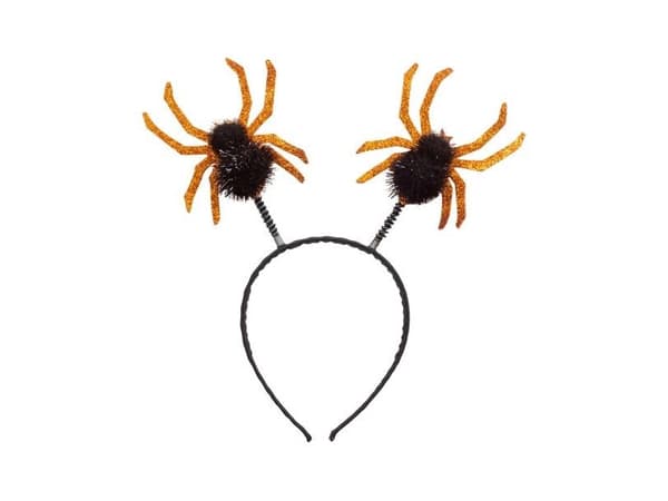 Hårband med orange spindlar