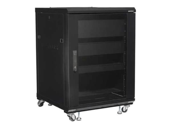 Sanus Component Series CFR2115 - Rack - för AV-system - låsbar - svart