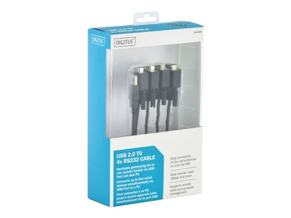 DIGITUS DA-70159 - Seriell adapter - USB - RS-232 x 4