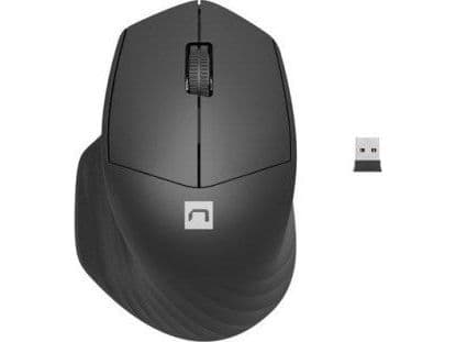 NATEC Siskin 2, högerhand, Optisk, Bluetooth, 1600 DPI, Svart