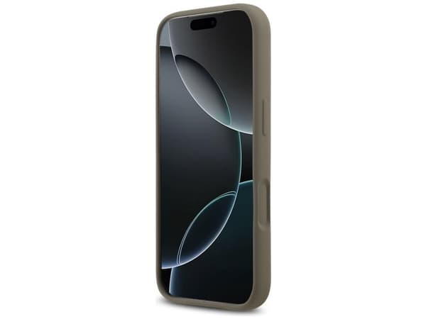 Guess Silicone Big 4G etui til iPhone 17 Pro, brun