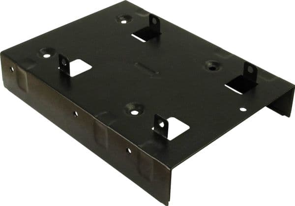 Inter-Tech 88885232, 2x 2,5", Etupaneeli, musta, 2.5", Terästä, 35 mm